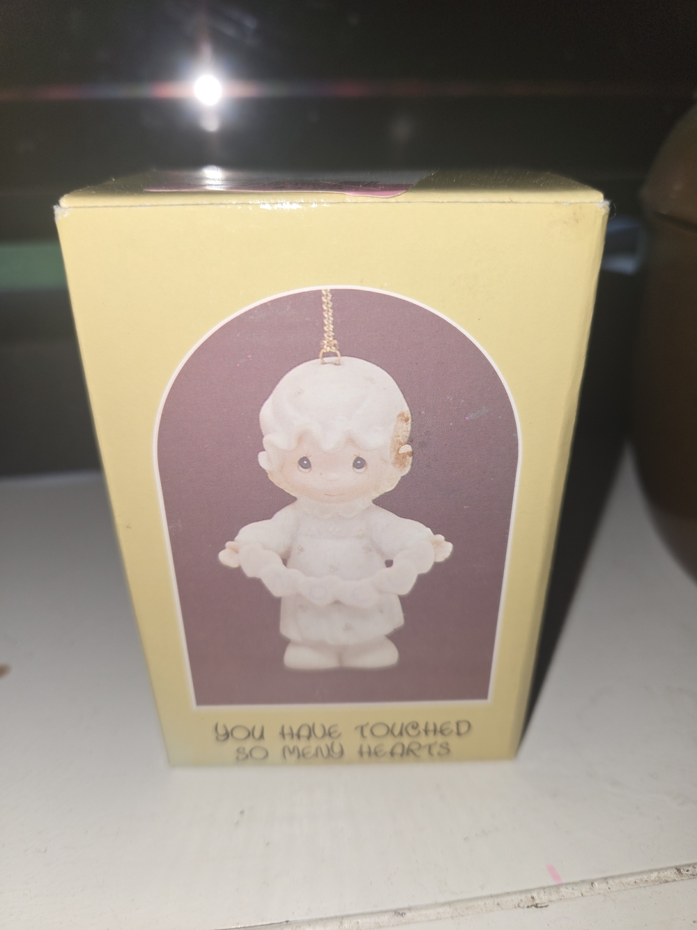 Enesco Cream and Gold Gift Boxed Figurine